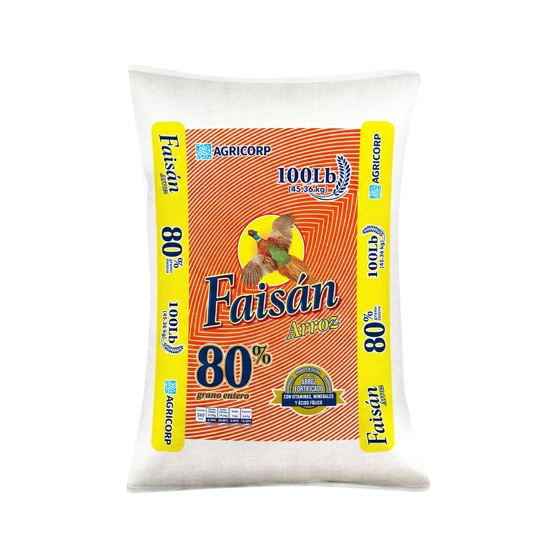 ARROZ FAISÁN 80% 100lb