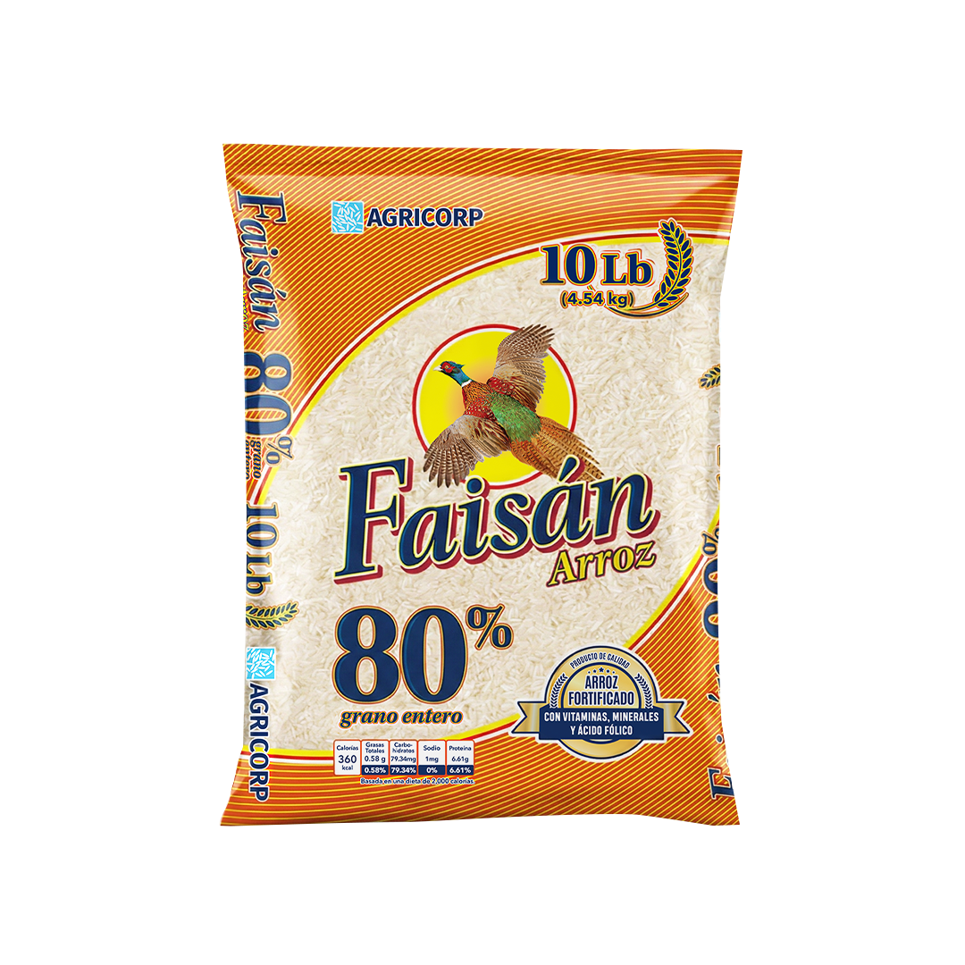 ARROZ FAISÁN 80% 10lb