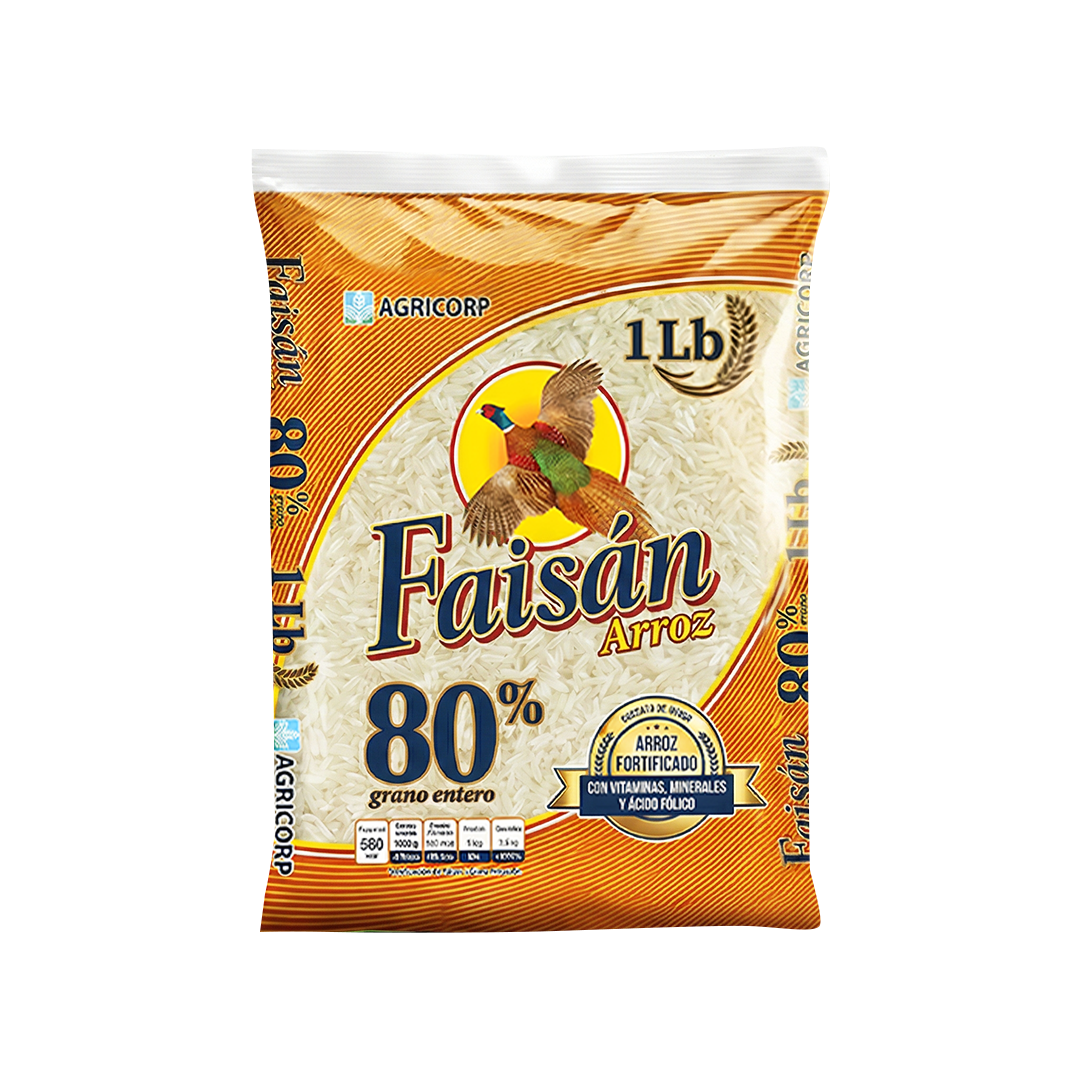 ARROZ FAISÁN 80% 1lb