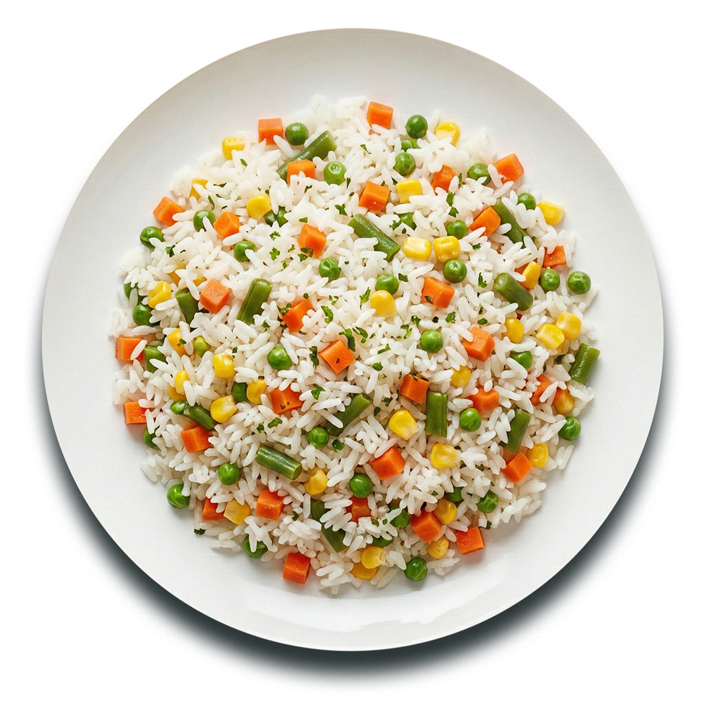 Arroz con vegetales